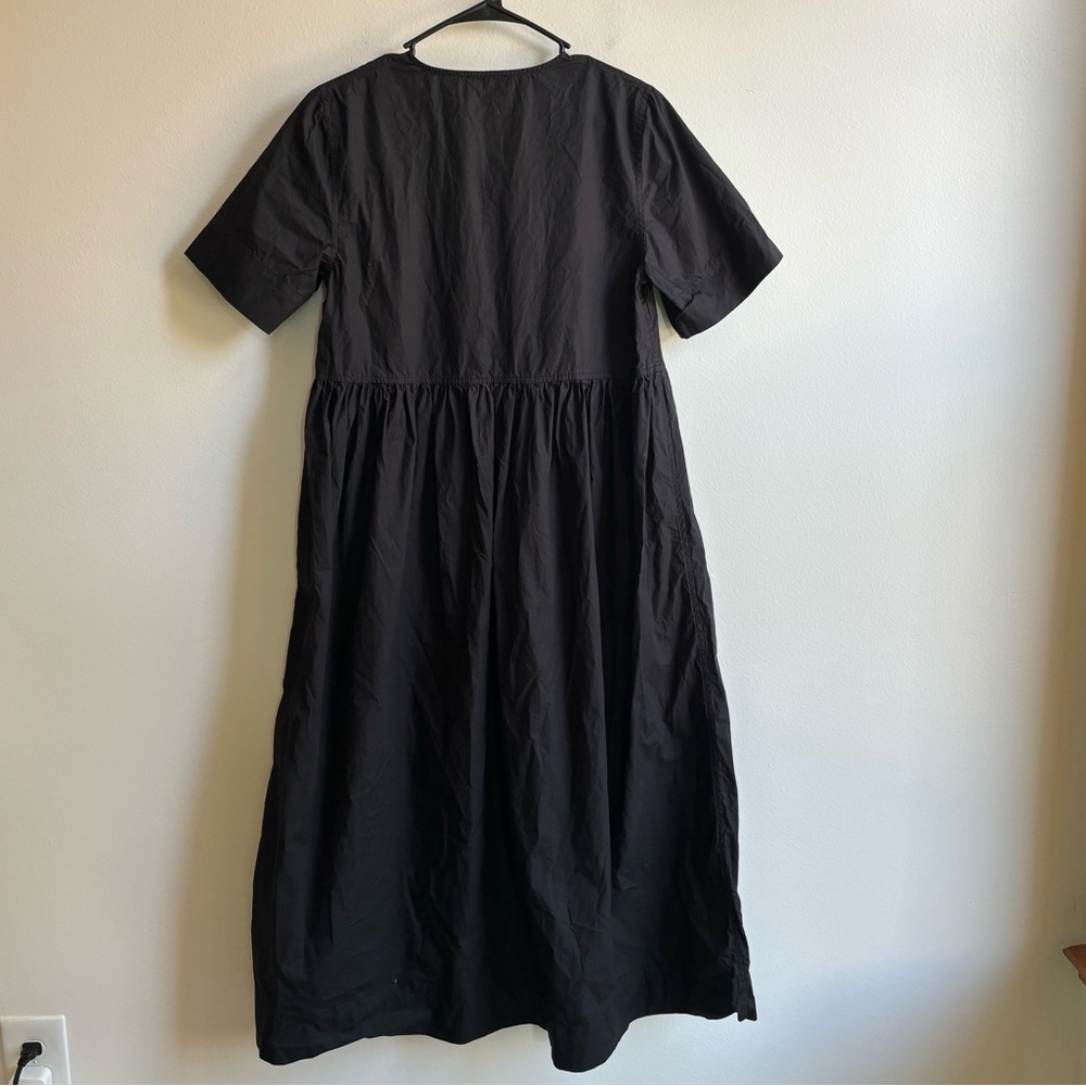 Ganni | Cotton Poplin Tie String Dress - Picture 3 of 4